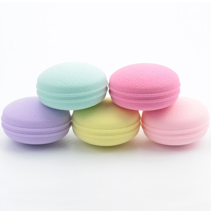 1 Pcs Macaron Makeup Puff Foundation Sponge Cosmetic Puff Smooth Beauty Cosmetic Sponge Puff Tools Makeup Accessories