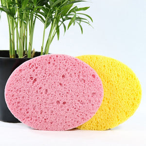 1 Pcs Oval Shape Makeup Sponge Face Cleaning Sponge Cosmetic Puff Reusable Puff Facial Cleaner Skin Clean Tools