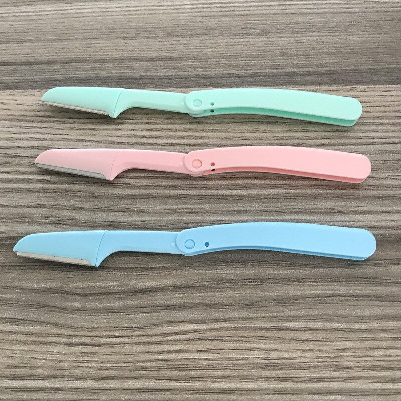 1 Pcs  Professional Trimmer Safe Blade Shaping Knife Eyebrow Blades Face Hair Removal Scraper Shaver Makeup Beauty Tools