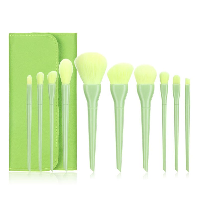 10Pcs/Set Macaron Makeup Brushes Eye Shadow Foundation Powder Eyeliner Eyelash Lip Make Up Brush Cosmetic Beauty Tool Kit Hot