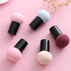 1Pcs Fashion Pro Bevel-shaped Bullet Handle Puff Makeup Foundation Beauty Pen Sponge Puff Make Up Sponge Women Cosmetic Brushes