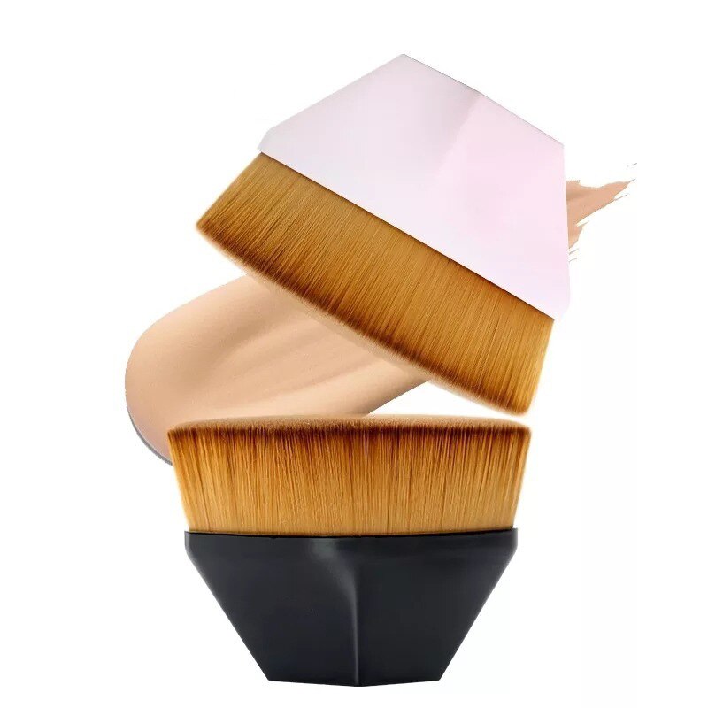 1Pcs Foundation Brush Flat Top Hexagon BB Cream Makeup Brushes Loose Powder Flat Brush Make up Tool Cosmetics