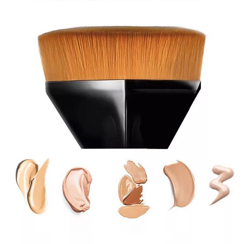 1Pcs Foundation Brush Flat Top Hexagon BB Cream Makeup Brushes Loose Powder Flat Brush Make up Tool Cosmetics