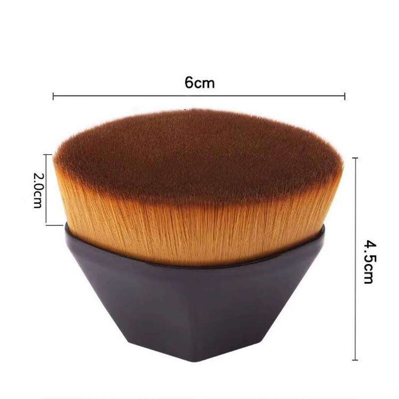 1Pcs Foundation Brush Flat Top Hexagon BB Cream Makeup Brushes Loose Powder Flat Brush Make up Tool Cosmetics