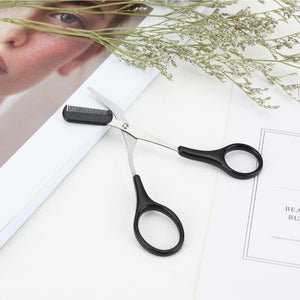 1Pcs Makeup Eyebrow Trimmer Scissors With Comb Hair Removal Shears Comb Grooming Cosmetic Tool Eyelash Combing