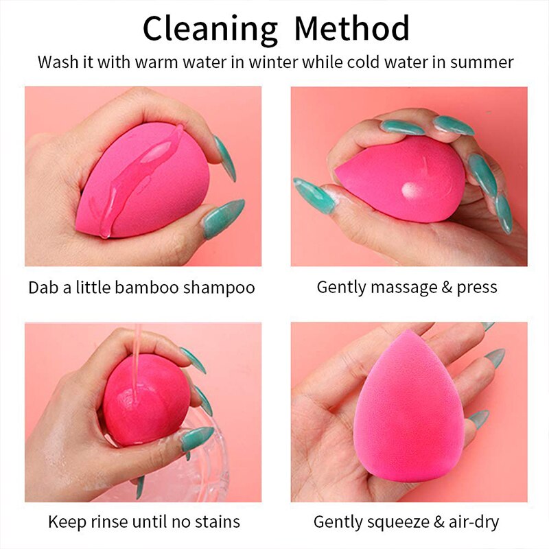 1Pcs Makeup Sponge 5 Different Color Sponge Beauty Foundation Blending Puff Flawless Makeup Sponges