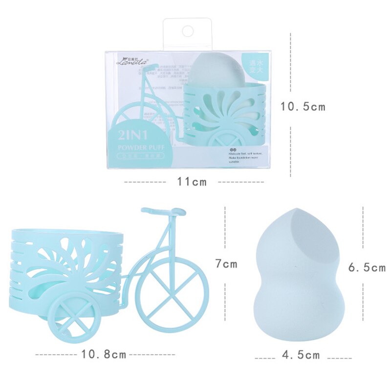 1Pcs Makeup Sponge Bicycle Holders Cosmetic Puff Display Stand  Sponge Drying Holder Bracket Make Up Storage Puff Support