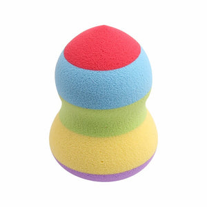 1Pcs Rainbow Makeup Sponge Cosmetic Puff Soft Foundation Makeup Tool