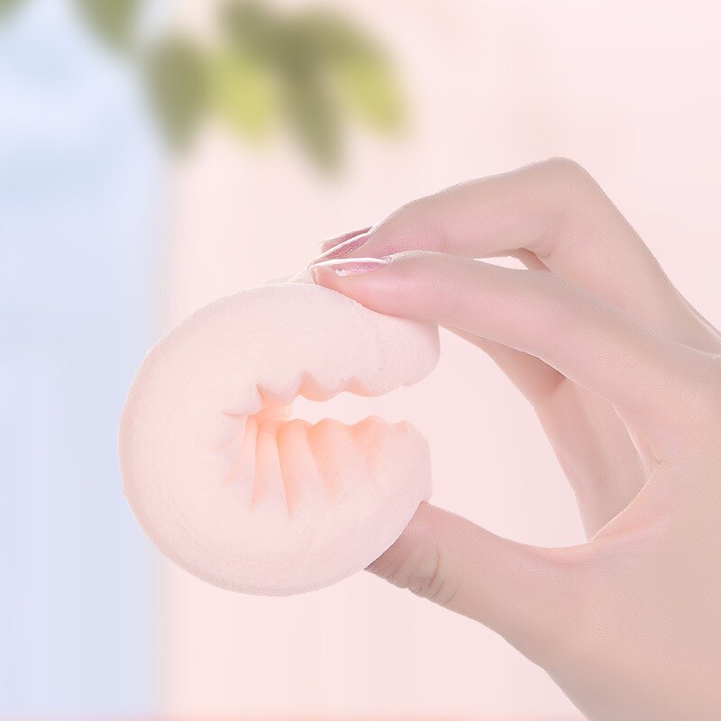 1Pcs Soft Wood Pulp Sponge Cellulose Compress Cosmetic Puff Facial Washing Sponge Face Care Cleansing Makeup Remover Tools