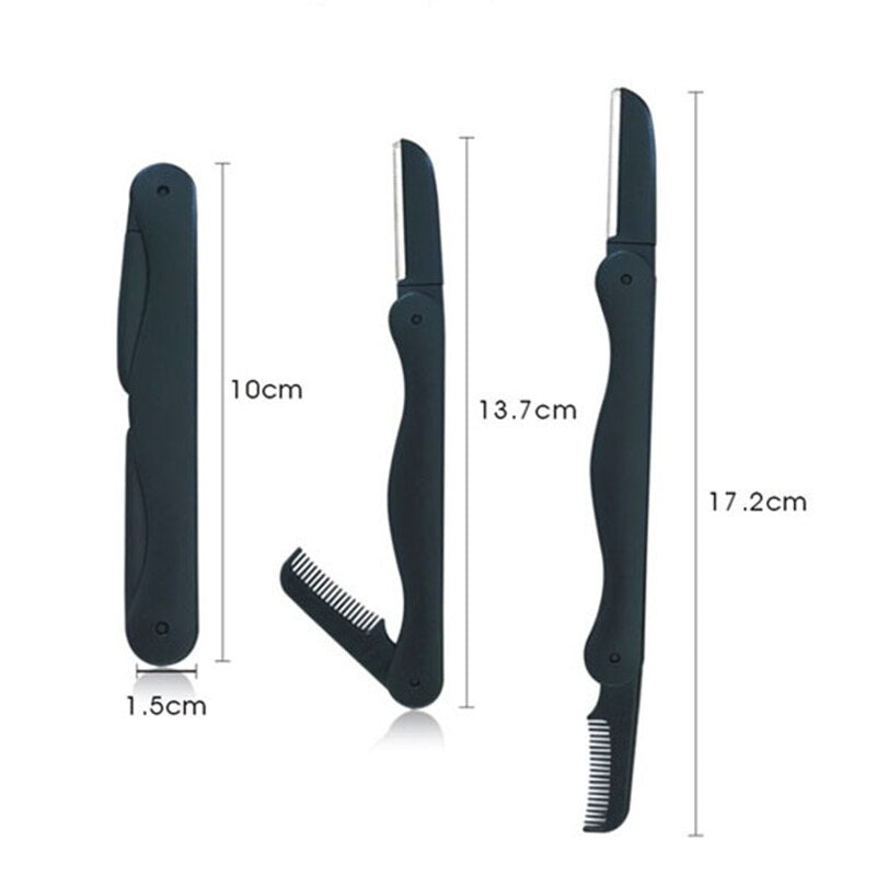 1pcs Eyebrow Trimmer Portable Eyebrow Razor Blade Shaver Shaper Facial Hair Remover Eyebrow Shaping Tool Women Makeup tool