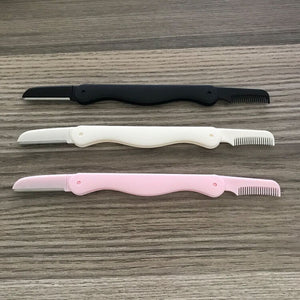 1pcs Eyebrow Trimmer Portable Eyebrow Razor Blade Shaver Shaper Facial Hair Remover Eyebrow Shaping Tool Women Makeup tool