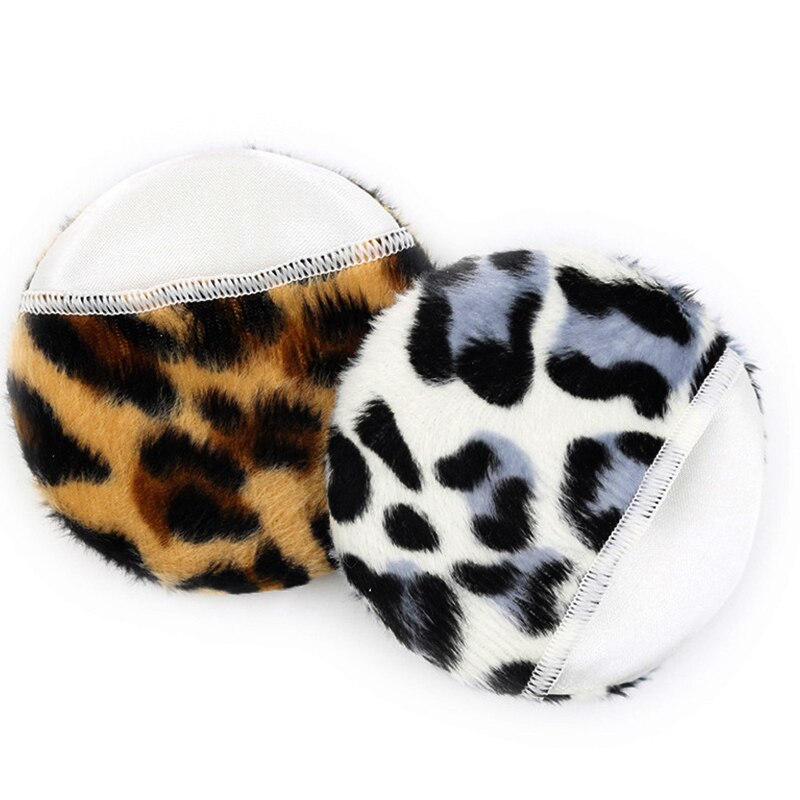 2/1 pcs Powder Puffs Leopard Comfortable Face Body Powder Puff Cosmetic Beauty Makeup Foundation Sponge Make Up Accessories