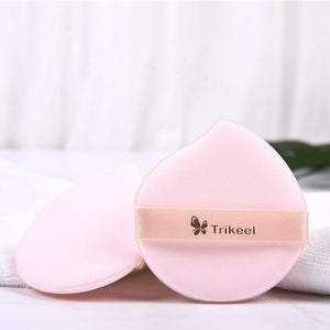 2Pcs Professional Water Drop Shape Facial Face Body Powder Foundation Puff Portable Soft Cosmetic Puff Makeup Foundation Sponge