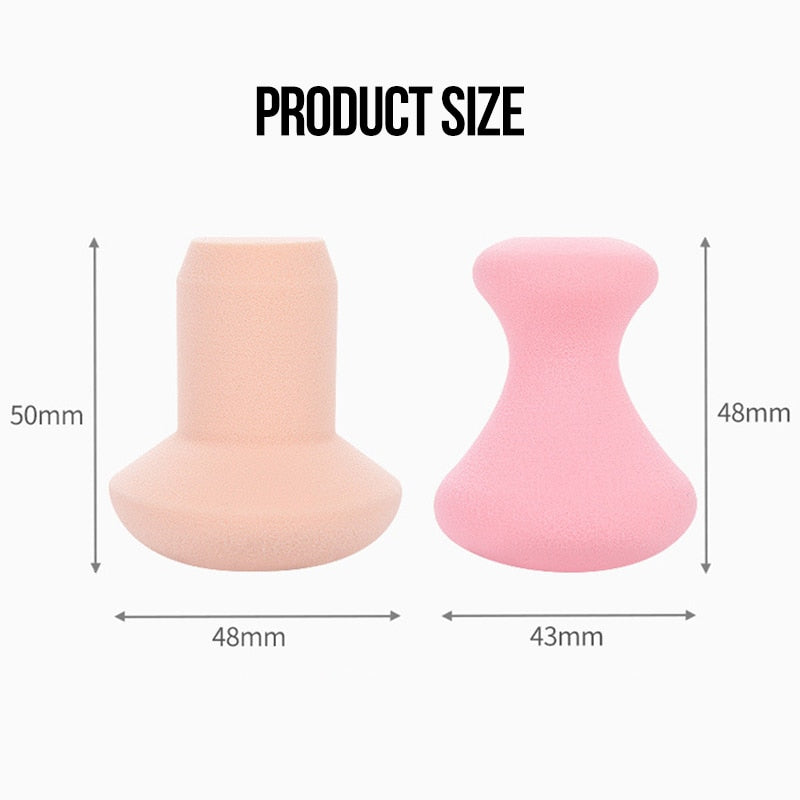 2Pcs/set Makeup Beauty Sponge Foundation Cosmetic Puff Smooth Face Contour Concealer Powder Make Up Tool