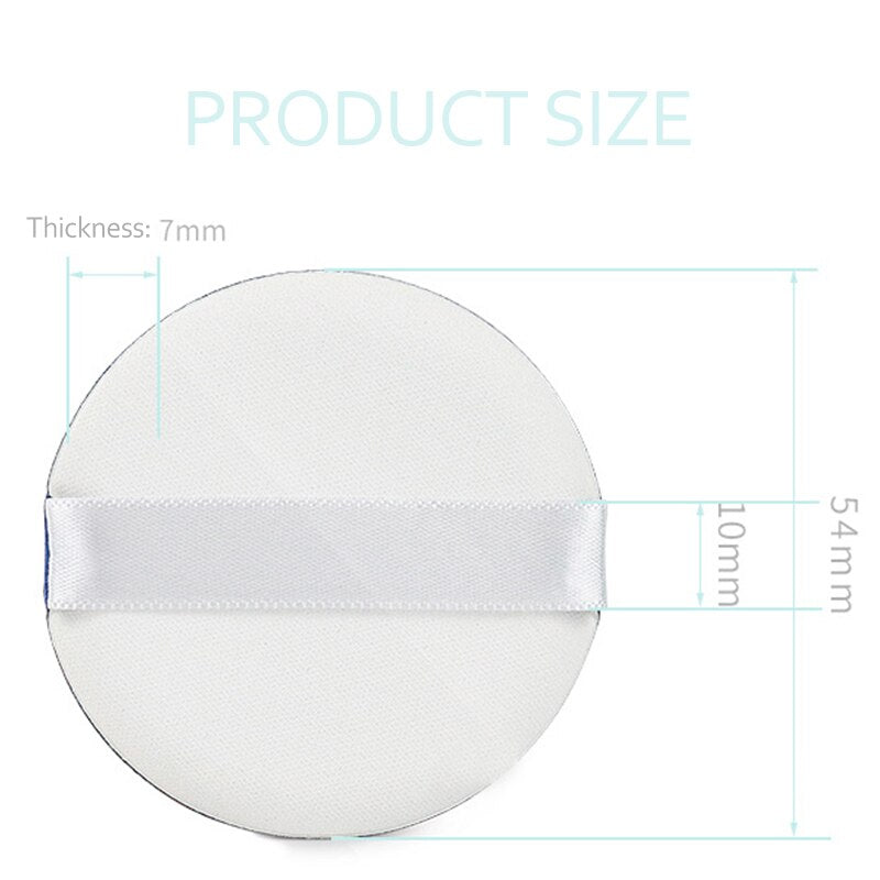 2pcs Smooth Cosmetic Puff Facial Powder Puff Soft Makeup Foundation Sponge Cosmetic Air Cushion Pad Beauty Tool