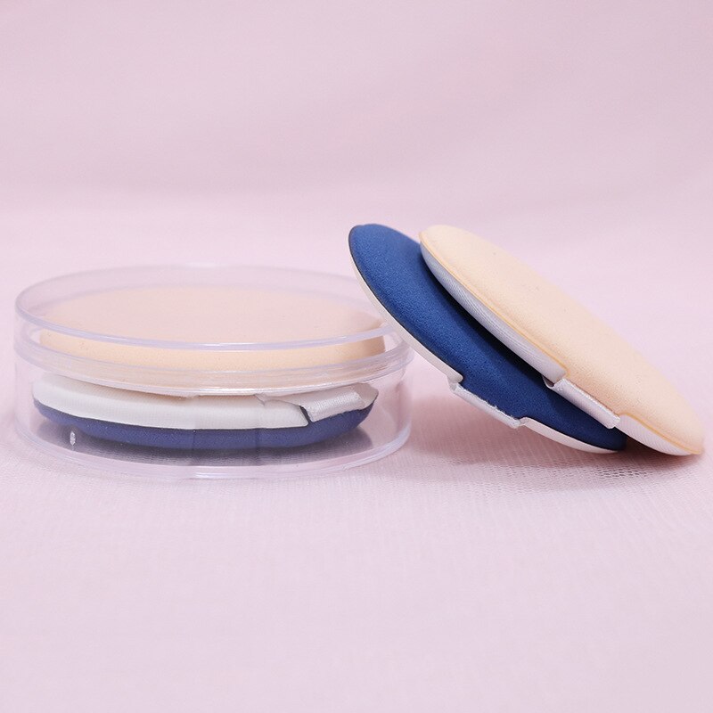 2pcs Smooth Cosmetic Puff Facial Powder Puff Soft Makeup Foundation Sponge Cosmetic Air Cushion Pad Beauty Tool