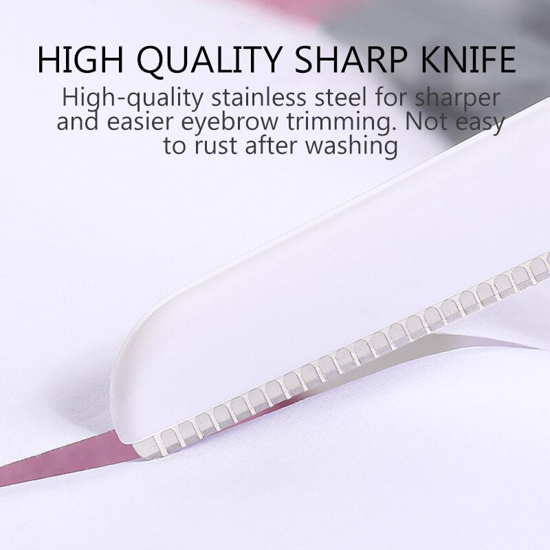 3pcs Eyebrow Trimmers Face Eyebrow Hair Shaver Remover Blade Razor Epilator Facial Face Razor Eyebrow Tweezers Blades