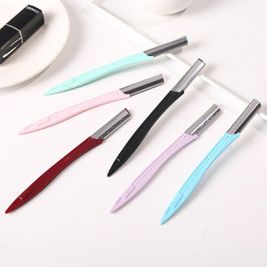 5Pcs/Set Facial Eyebrow Trimmer Foldable Armpit Hair Razor Face Eye brow Shaper Shaver Stainless Steel Safe Blades Makeup Tools