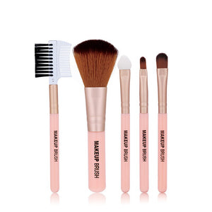 5Pcs/Set Multifunctional Makeup Brushes Set Blush Eyebrow Eyelash Eye Shadow Brush Foundation Cosmetic Makeup Tools Accessories