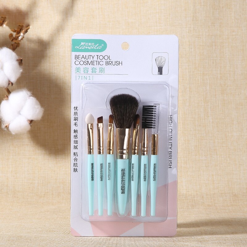 7Pcs/Set makeup brushes Set Nylon Blush Eyelash Eyebrow Lip Eye Shadow Brush Foundation Cosmetic Beauty Makeup Tools Accessories