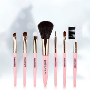 7Pcs/Set makeup brushes Set Nylon Blush Eyelash Eyebrow Lip Eye Shadow Brush Foundation Cosmetic Beauty Makeup Tools Accessories