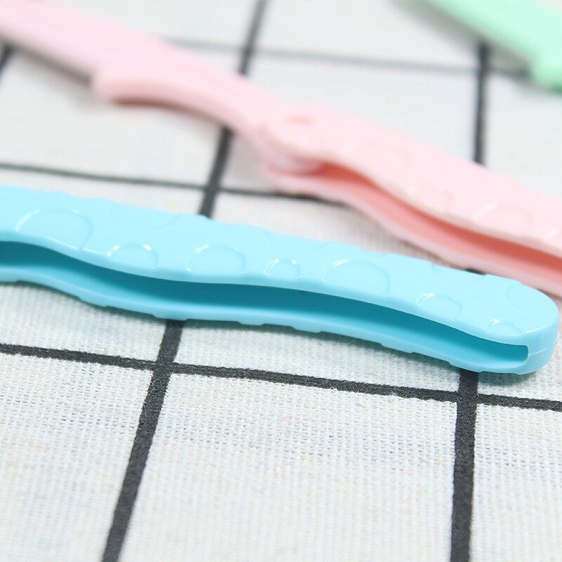 Colorful Eyebrow Trimmer Makeup Knife Eyebrow Blades Face Hair Removal Safe Scraper Shaver Makeup Beauty Tools