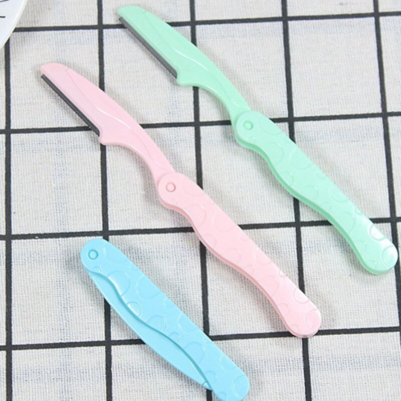 Colorful Eyebrow Trimmer Makeup Knife Eyebrow Blades Face Hair Removal Safe Scraper Shaver Makeup Beauty Tools