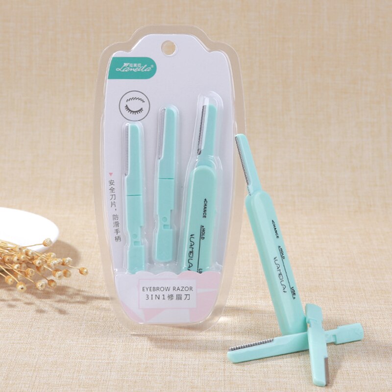 Eyebrow Trimmer Face Razor Eyebrow Portable Blades Shaver Knife Hair Remover Set Makeup Eyebrow Profiler Tools