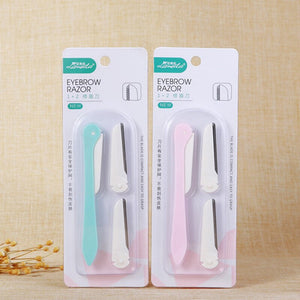 Eyebrow Trimmer Face Razor Eyebrow Portable Blades Shaver Knife Hair Remover Set Makeup Eyebrow Profiler Tools