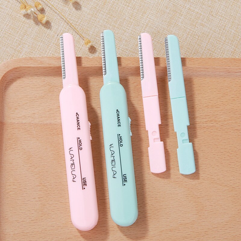 Eyebrow Trimmer Face Razor Eyebrow Portable Blades Shaver Knife Hair Remover Set Makeup Eyebrow Profiler Tools