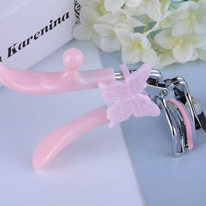 Eyelashes clip stainless steel Tweezers Eye Lash Grips curling eyelash curler Applicator Beauty Makeup Cosmetic Tool