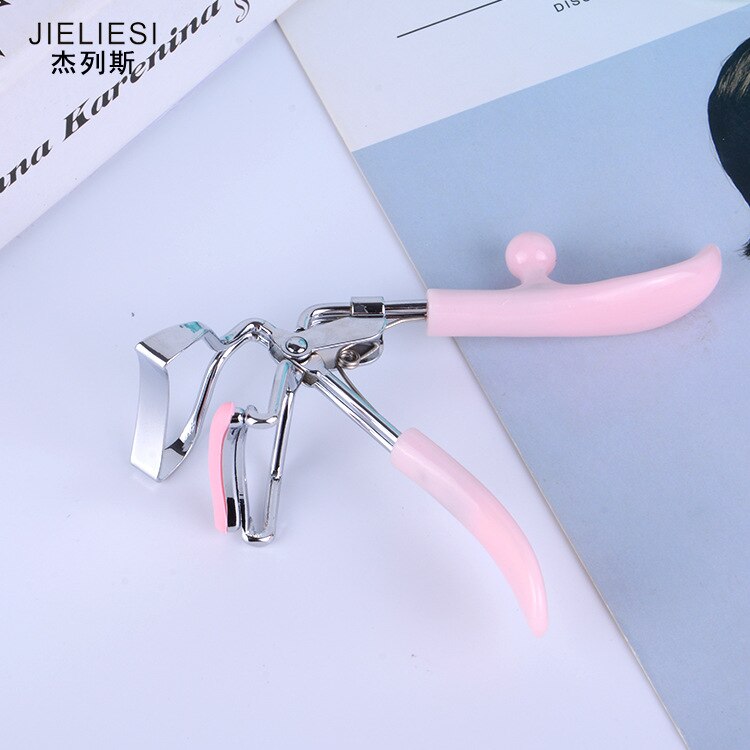 Eyelashes clip stainless steel Tweezers Eye Lash Grips curling eyelash curler Applicator Beauty Makeup Cosmetic Tool