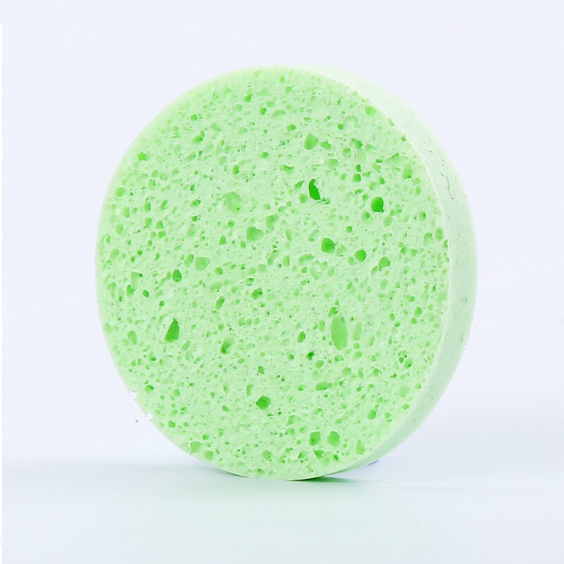 Face Round Makeup Remover Tools Natural Wood Pulp Sponge Cellulose Compress Cosmetic Puff Facial Washing Sponge