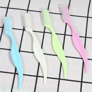 Portable Women Tinkle Eyebrow Face Razor Trimmer Shaper Shaver Blade Hair Remover Tool Stainless Steel Cutting Tools