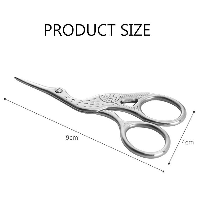 Stainless Steel Nail Scissors Eyebrows Nose Hair Trim Eyebrow Trimmer Makeup Tool Trimmer With Sharp Head